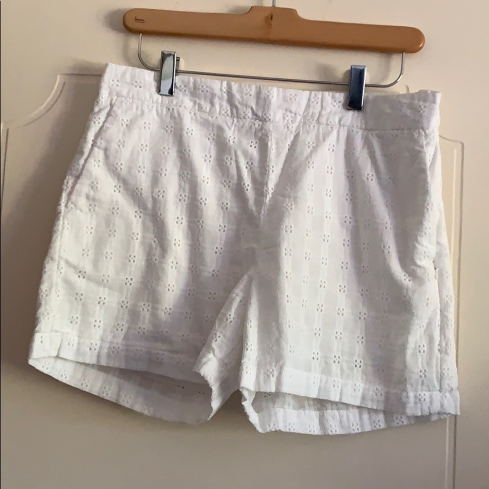 Brooks Brothers white shorts